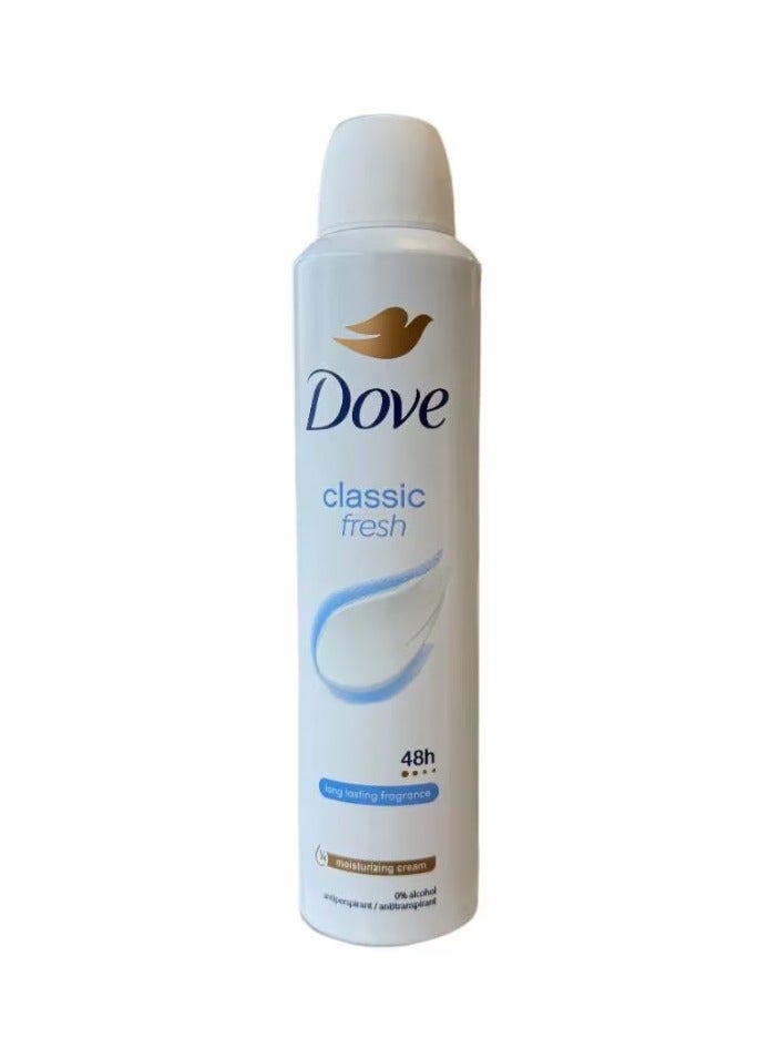 Dove Classic fresh 48h Long Lasting Fragrance moisturizing Cream 0% Alcohol - Image 2